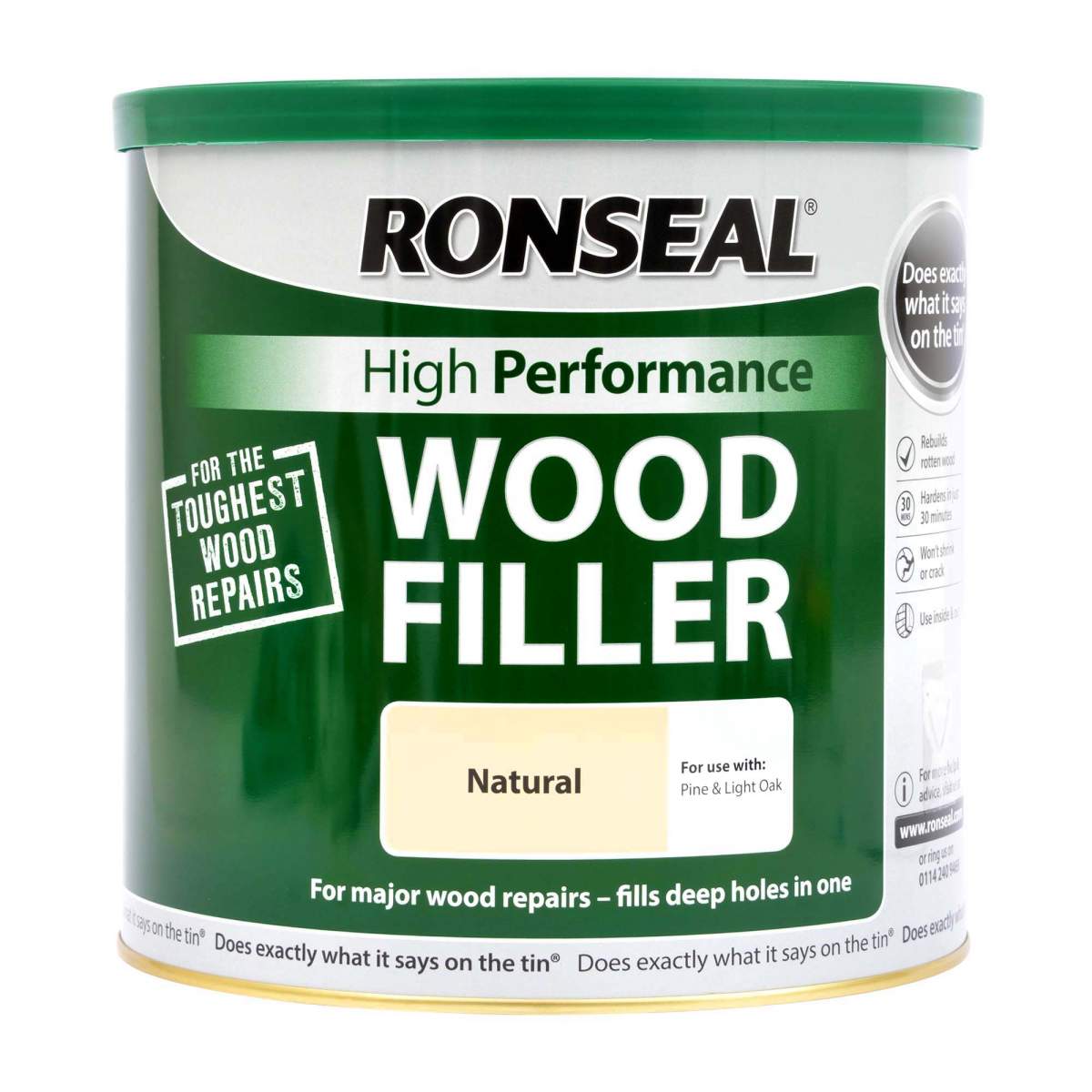 Ronseal High performance Woodfiller Natural 3.7kg